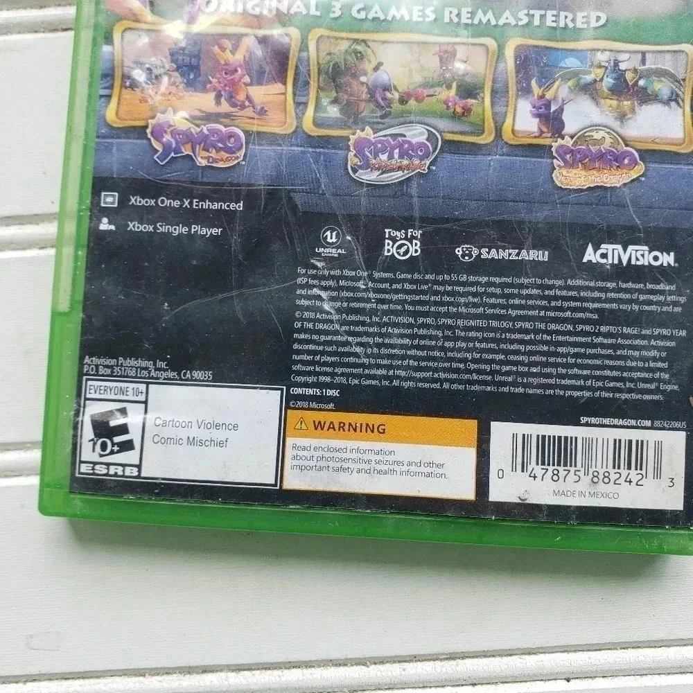 Spyro Reignited Trilogy (Microsoft Xbox One / Series X, 2018) 3 Remastered Games